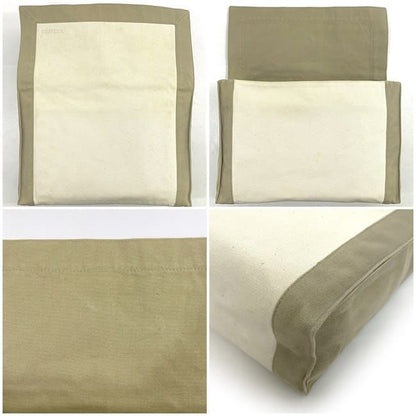 Hermes Clutch Bag Tapidocel Beige White