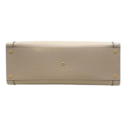Gucci Tote Bag Diana Bamboo 655658 Leather Double G Beige Gold Hardware Gucci