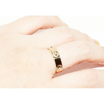 Louis Vuitton 18K Yellow Gold Petite Bague Empreinte Ring Q9126 — view 5