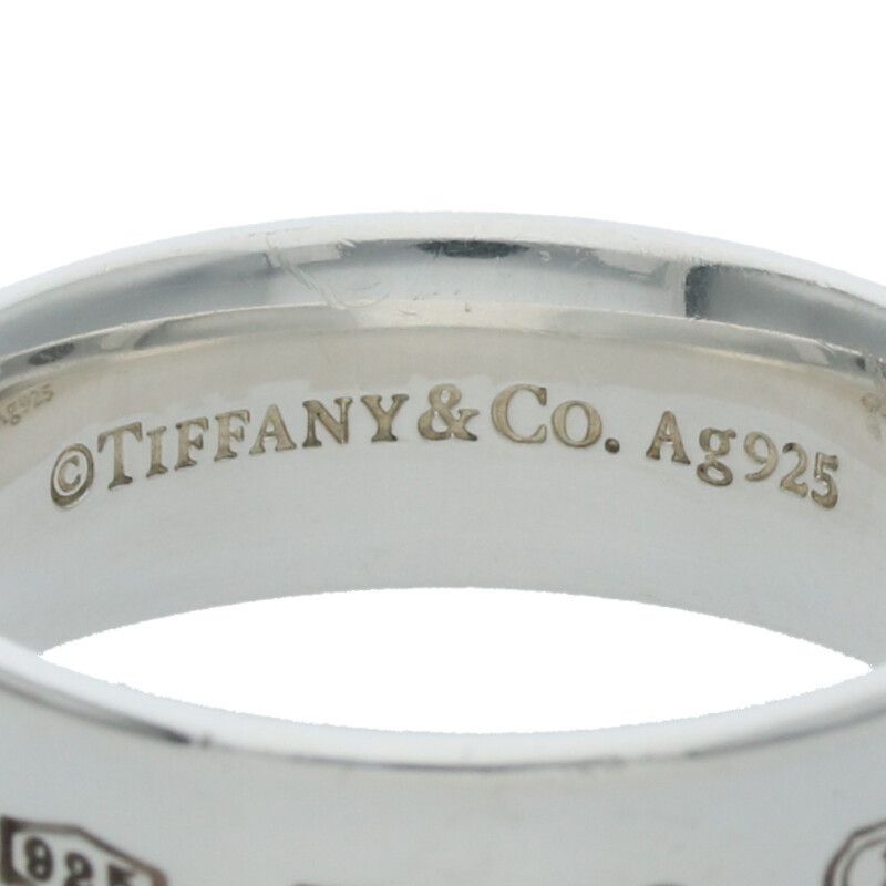 Tiffany & Co Medium 1837 Silver Ring Men's Size 16