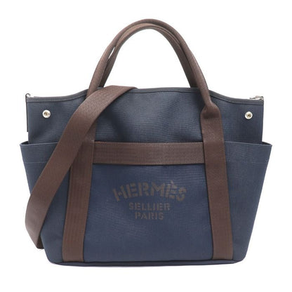 Hermes Sac de Pansage Groom 2-Way Shoulder Bag Navy F
