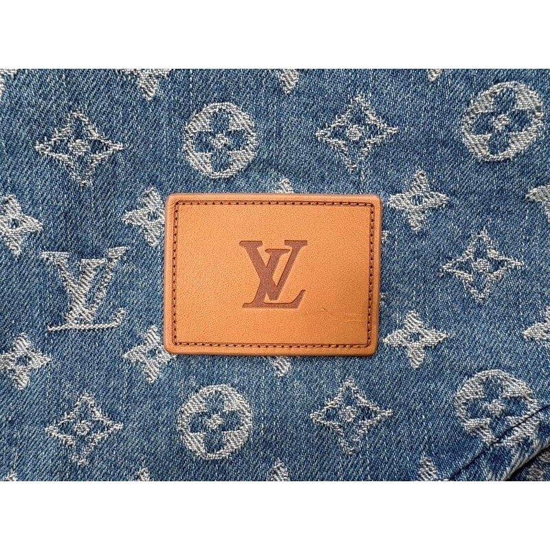 Louis Vuitton Baseball Shirt Hdd92 Wall Monogram Denim Short Sleeve S Size 2254 — view 10