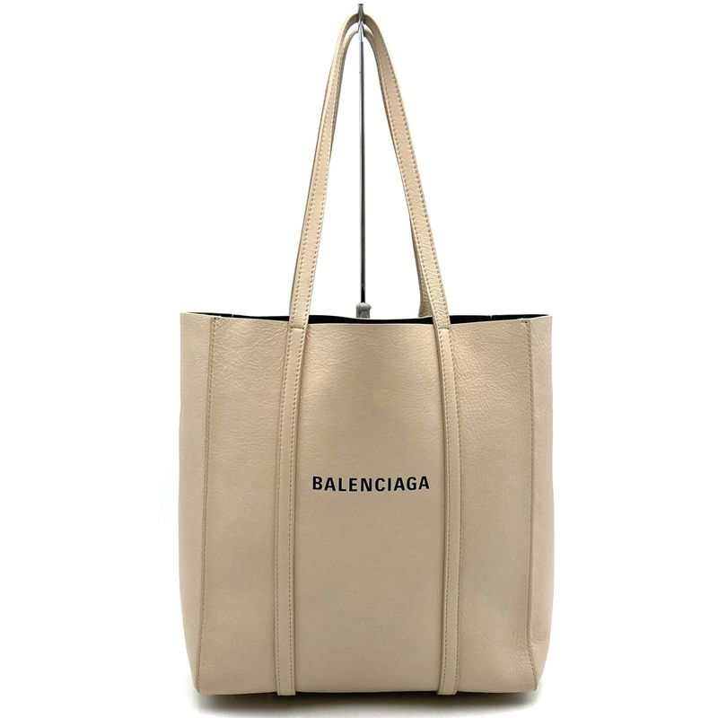 Balenciaga 551810 Everyday XS Tote Bag Leather Beige Women Men Fashion Gift
