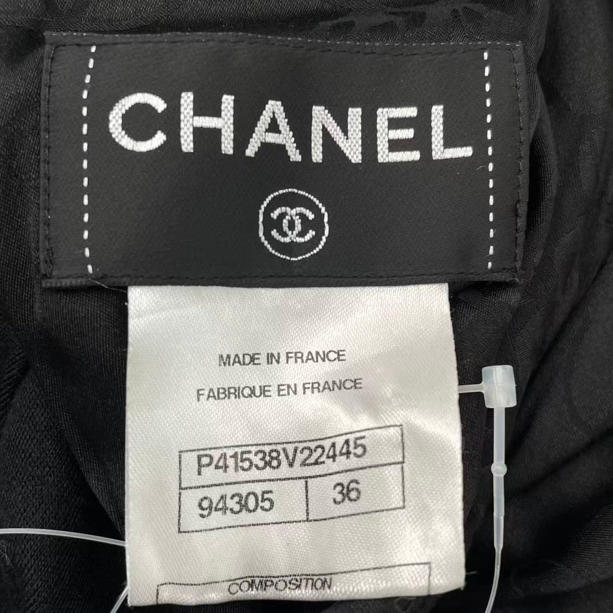 Chanel Dress Gripois Jeweled Wool 40 Black — view 8
