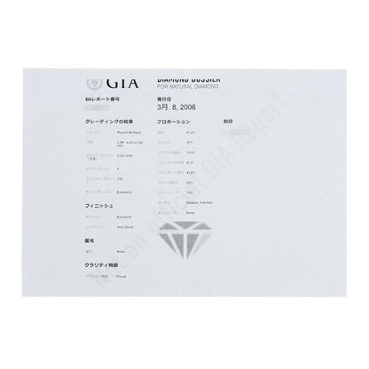 Cartier Solitaire Diamond Ring - Pt950 Ladies