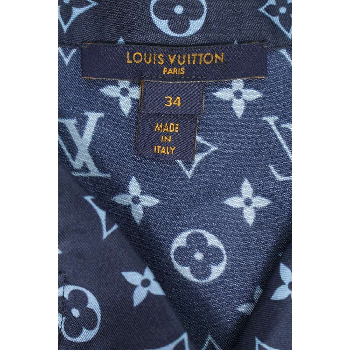 Louis Vuitton Pr0 Monogram Pajama Silk Long Sleeve Shirt 34 — view 3