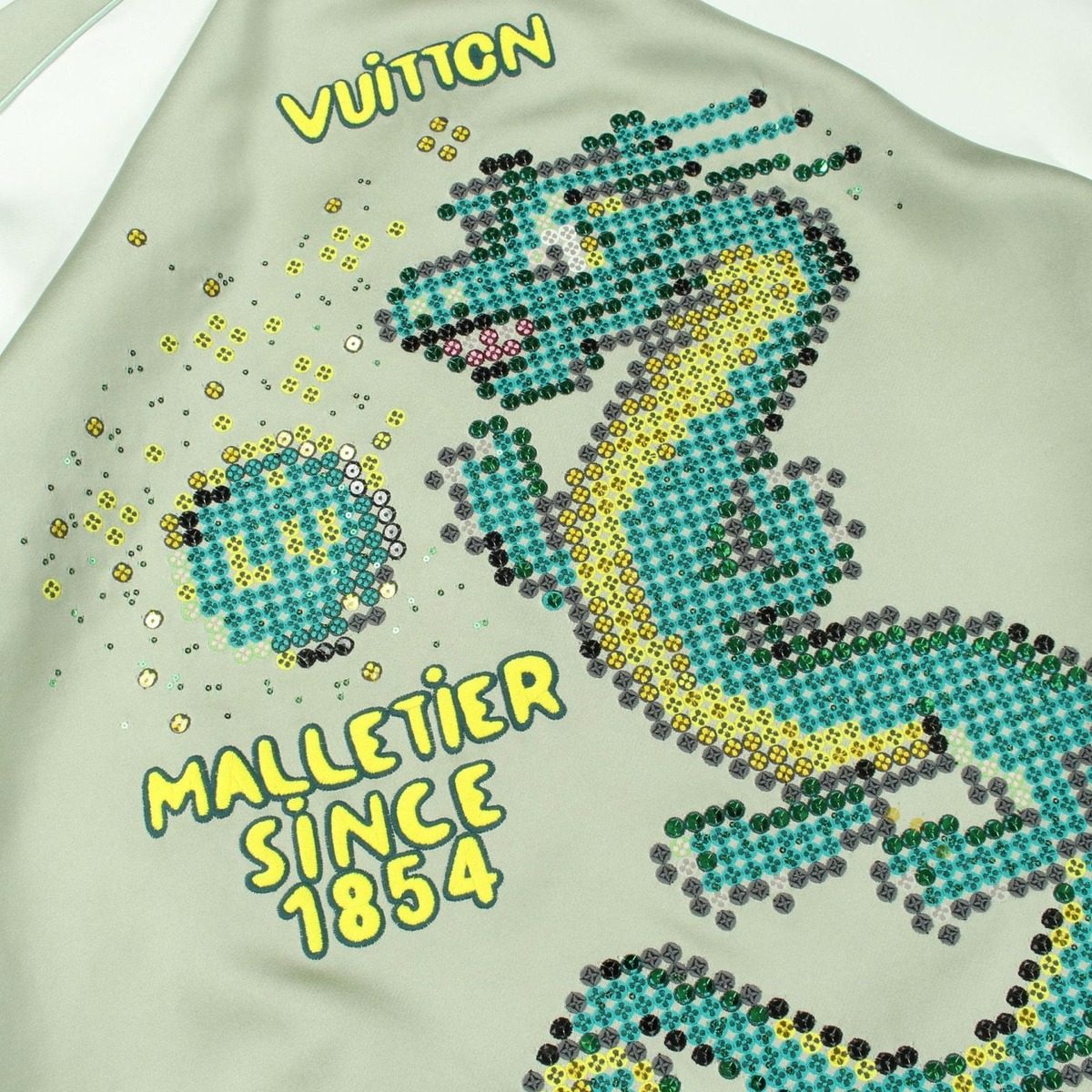Louis Vuitton Sukajan Dragon Embroidered Stainless Steel Veneer Jacket — view 13