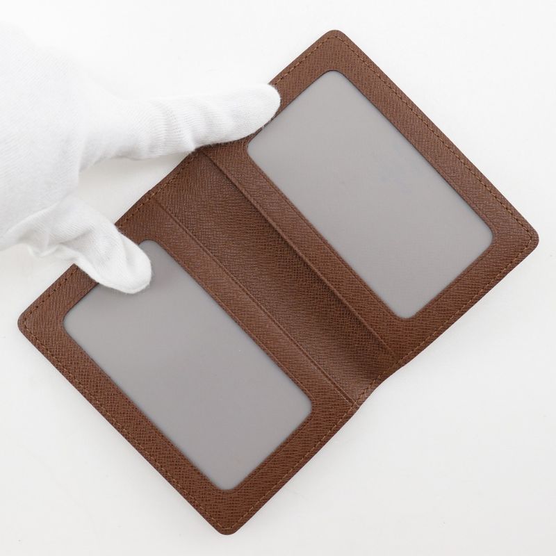 Louis Vuitton Porte 2 Carte Vertical Regular Holder M60533 Monogram Canvas