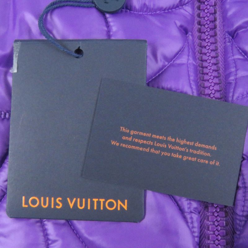 Louis Vuitton 22AW Hmb47w Monogram Flower Hooded Quilted Jacket Blouson Purple