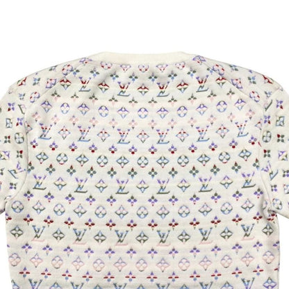 Louis Vuitton Short Sleeve Sweater Logo Monogram Knit Rw222b Tt9 Fnks99 XS Size