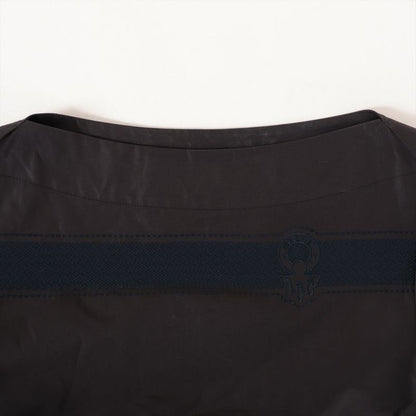 Hermes Cotton Logo Embroidery Shirt Women's 34 Black 2e3600d2 Made In France