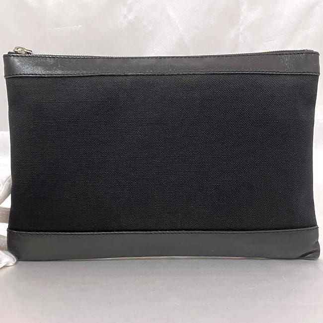 Balenciaga Clutch Bag Navy Clip M Black 373834