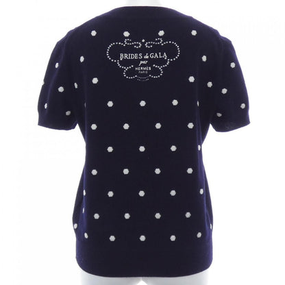 Hermes Brides de Gala Knit Top White Navy — view 2