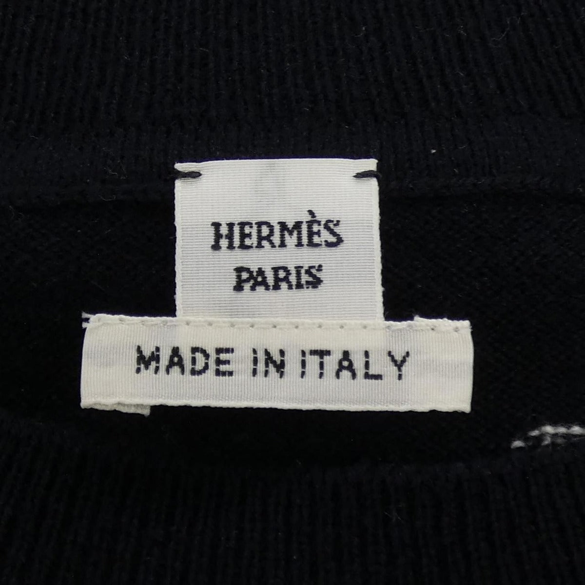 Hermes Brides de Gala Knit Top White Navy — view 5