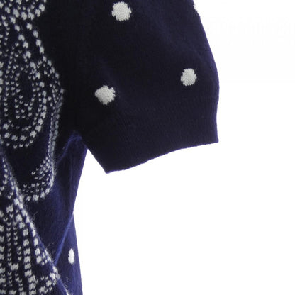 Hermes Brides de Gala Knit Top White Navy — view 7