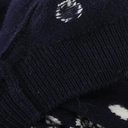 Hermes Brides de Gala Knit Top White Navy — view 8
