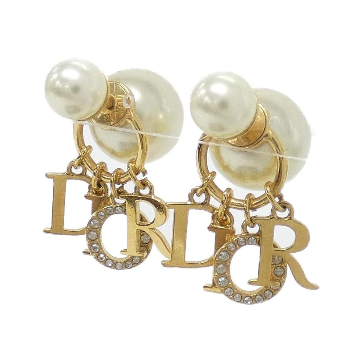 Dior Tribal Earrings Gold — view 2