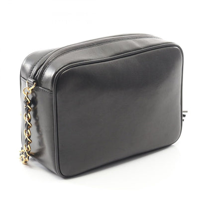 Chanel Shoulder Bag Triple CC Logo Black Lambskin Coco Fringe Small — view 2