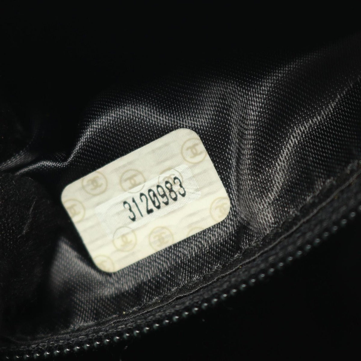 Chanel Shoulder Bag Triple CC Logo Black Lambskin Coco Fringe Small — view 5
