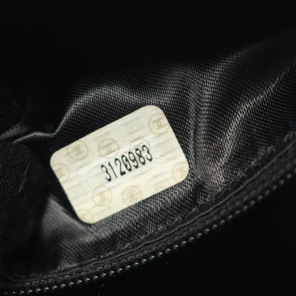 Chanel Shoulder Bag Triple CC Logo Black Lambskin Coco Fringe Small — view 5