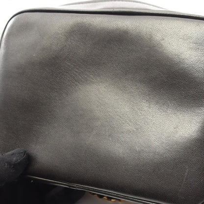 Chanel Shoulder Bag Triple CC Logo Black Lambskin Coco Fringe Small — view 9