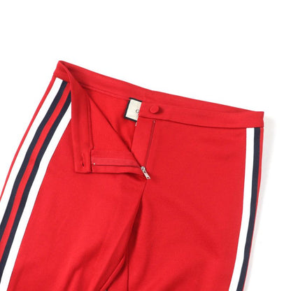 Gucci 467527 Webline Side Zip Track Pants Bottoms Red S Genuine