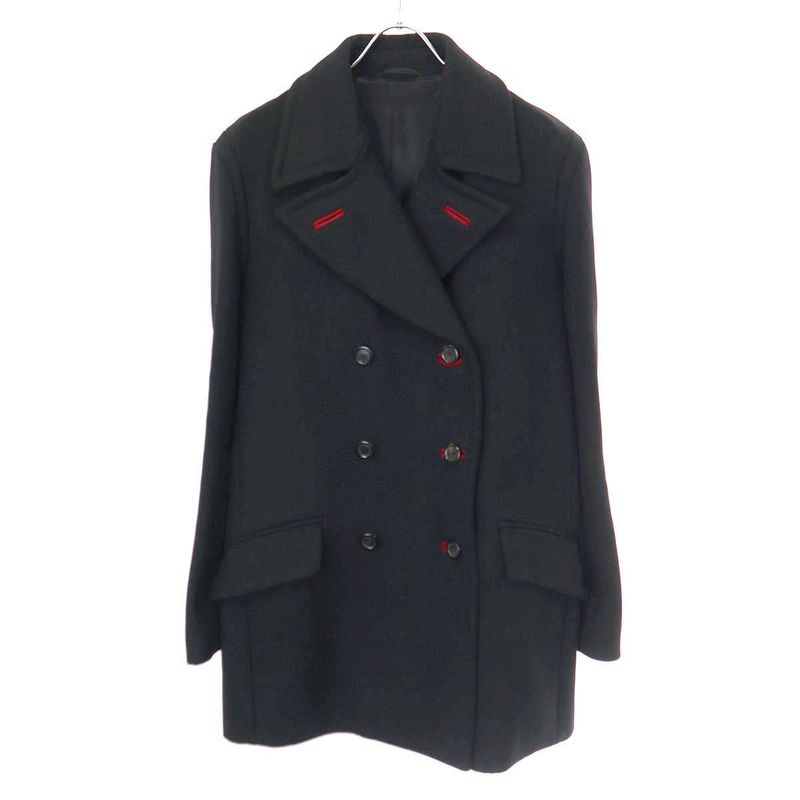 Louis Vuitton Wool P-Coat Black 48