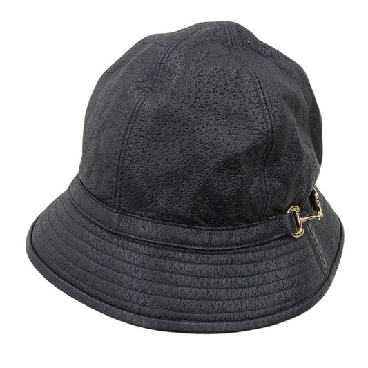 Unused With Tags Gucci 666600 4hak5 1000 Horsebit Leather Bucket Hat Cap Hat S