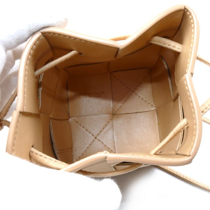 Bottega Veneta Bottega Veneta Mini Cassette Bucket Shoulder Bag Porridge