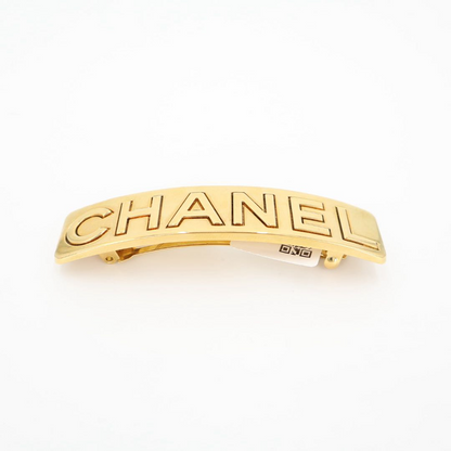 Chanel Logo Barrette Metal