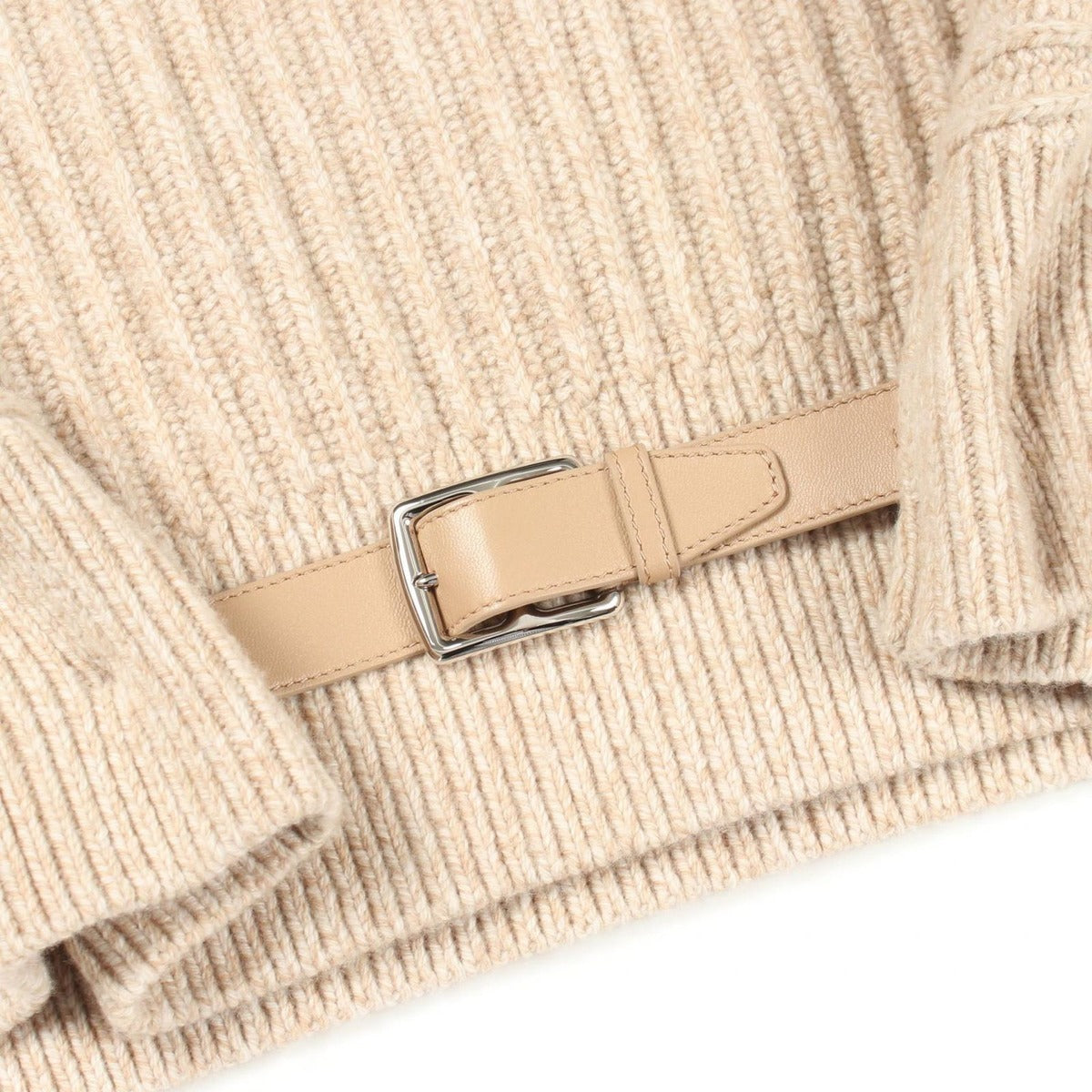 Hermes Knit Top 34 Beige Wool — view 6