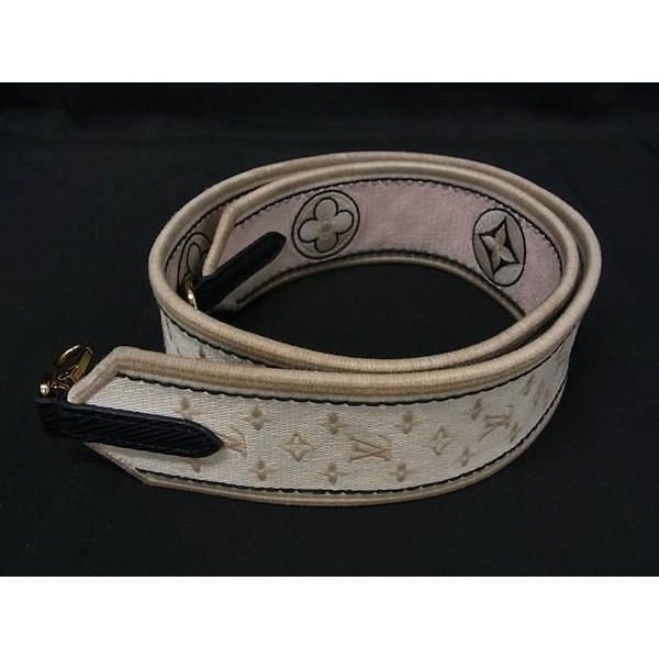 Louis Vuitton Monogram Bag Shoulder Strap Crossbody Ivory