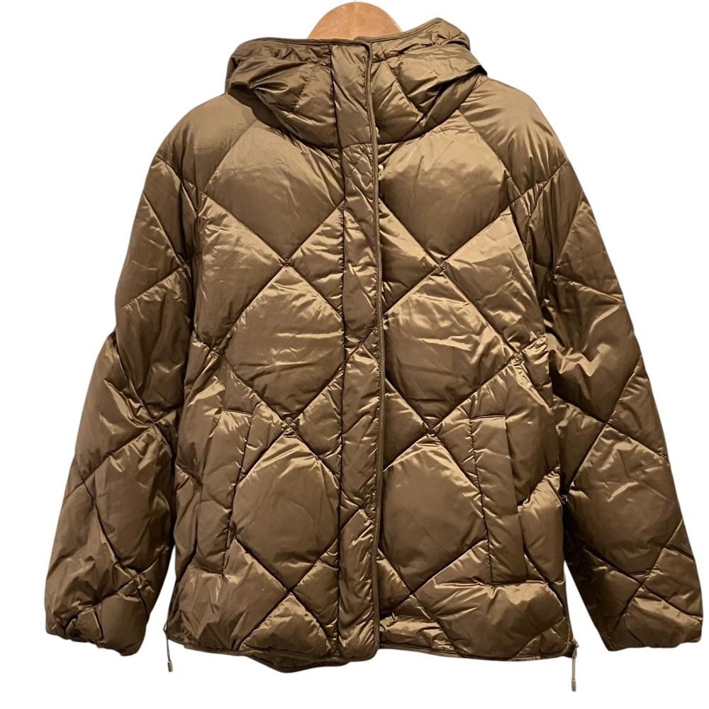 Max Mara the Cube Hooded Down Jacket 36 Brown