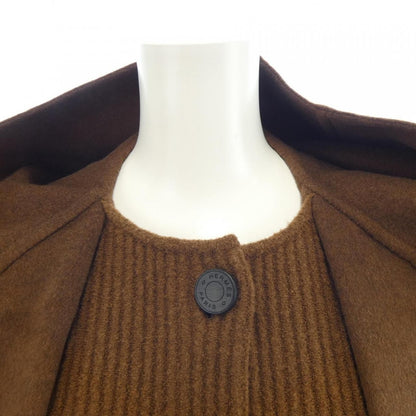 Hermes Look12 Knit Details 3h0142db Double Face Coat — view 5