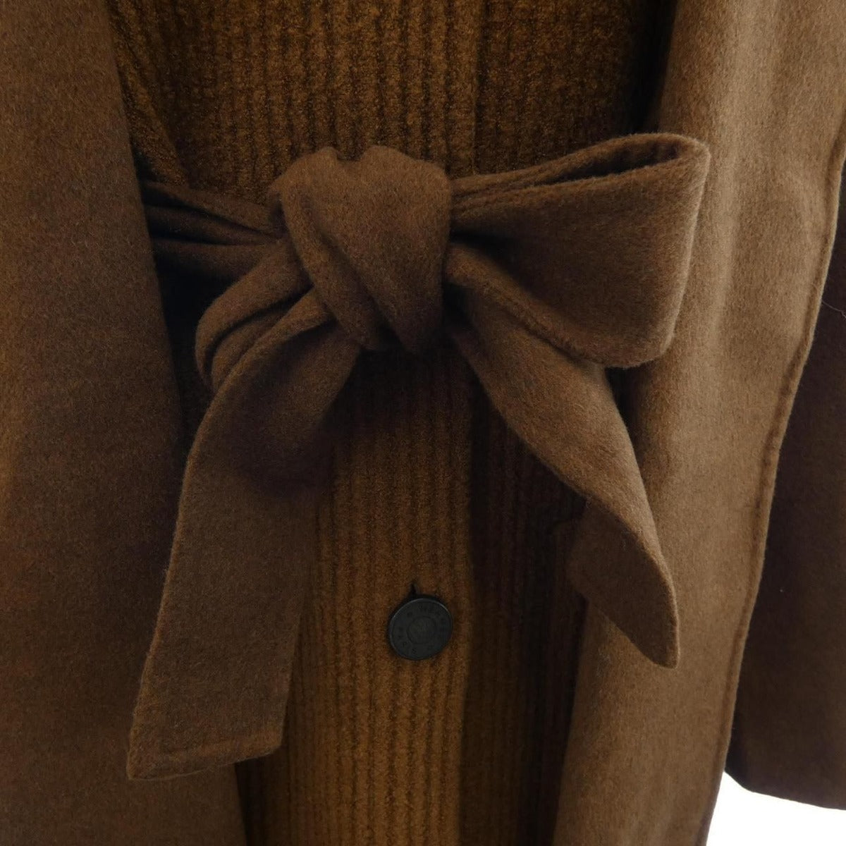 Hermes Look12 Knit Details 3h0142db Double Face Coat — view 7