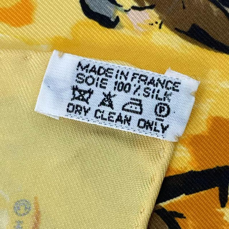 Hermes Silk Scarf Concerto Yellow