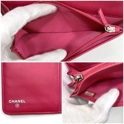 Chanel Foldable Long Wallet Pink Makeup Line