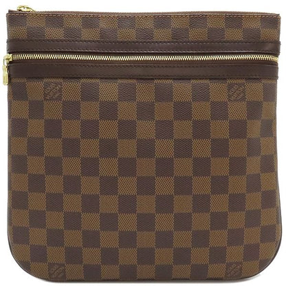 Louis Vuitton Shoulder Bag Pochette Bosfort Damier Canvas Damier Ebene Gold