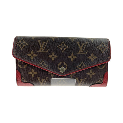 Louis Vuitton Monogram Portefeuille Sara Retiro Bifold Long Wallet M61184 Red