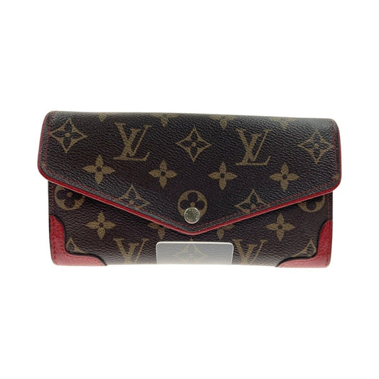 Louis Vuitton Monogram Portefeuille Sara Retiro Bifold Long Wallet M61184 Red