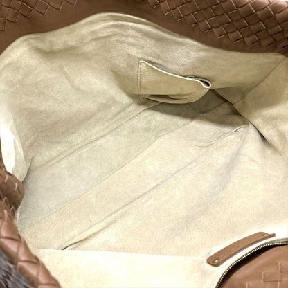 Bottega Veneta Intrecciato Capri Tote Leather Brown Gold Hardware Roma Unisex