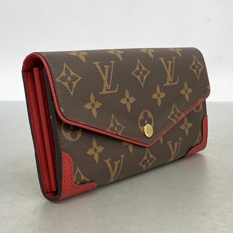 Louis Vuitton Long Wallet Monogram Portefeuille Sarah Retiro M61184 Threes