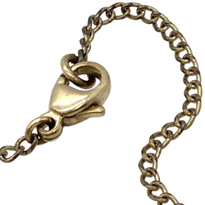 Chanel No5 Coco Mark Necklace Metal Gold Faux Pearl Ladies