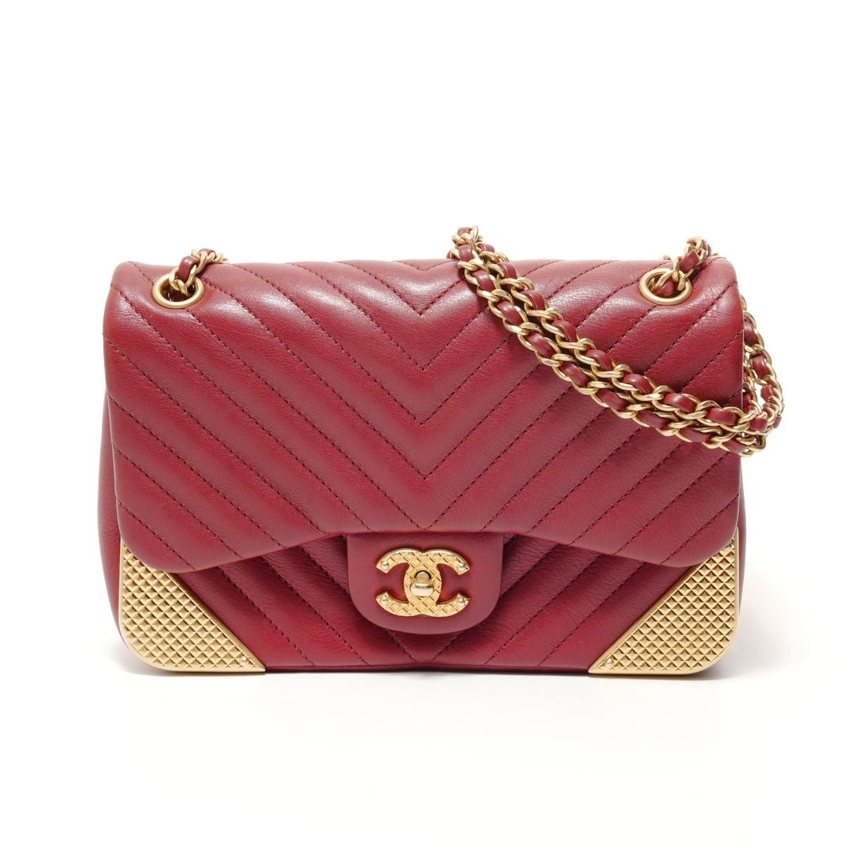 Chanel Shoulder Bag Stitch Chevron