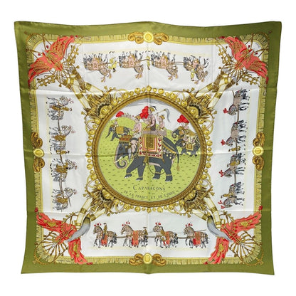 Hermes Carre 90 Caparacons de LA France Et de L'inde Horse Decoration Scarf