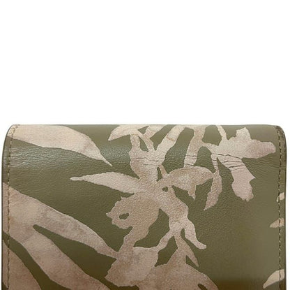 Saint Laurent Bifold Wallet Khaki Green Beige 396307 Billfold