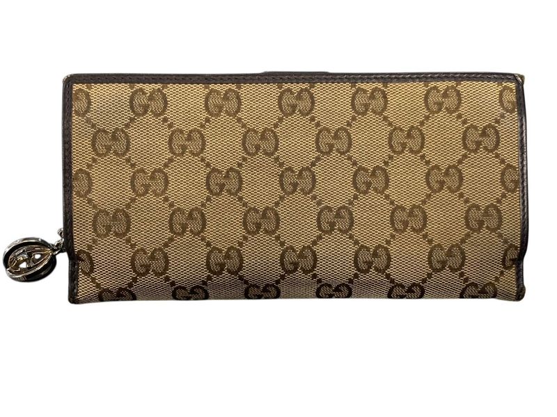 2365 Gucci GG Canvas Long Wallet 233024 Preowned
