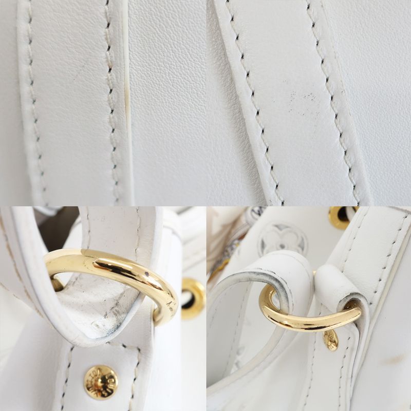 Louis Vuitton Noe PM LV Broderie--anglais-shoulder-bag M20740 White