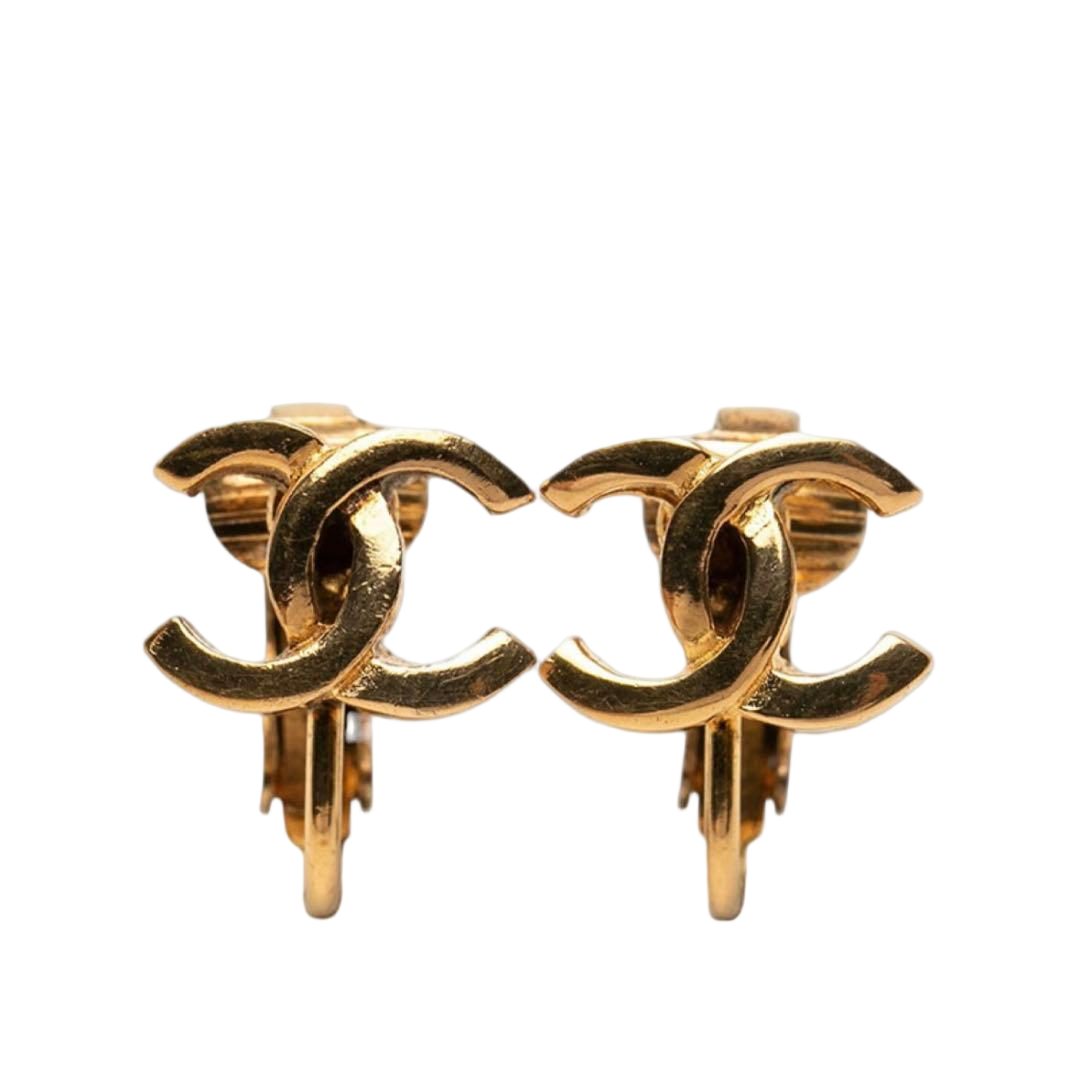 Chanel CC Logo Earrings
