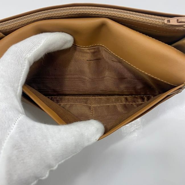 Celine Bifold Long Wallet Brown Macadam Wallet Excellent Condition PVC Leather